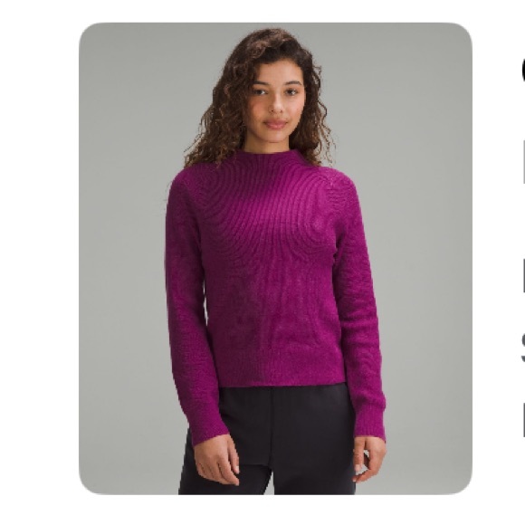 lululemon athletica Sweaters - Lululemon Cotton-Blend Mock-
Neck Sweater